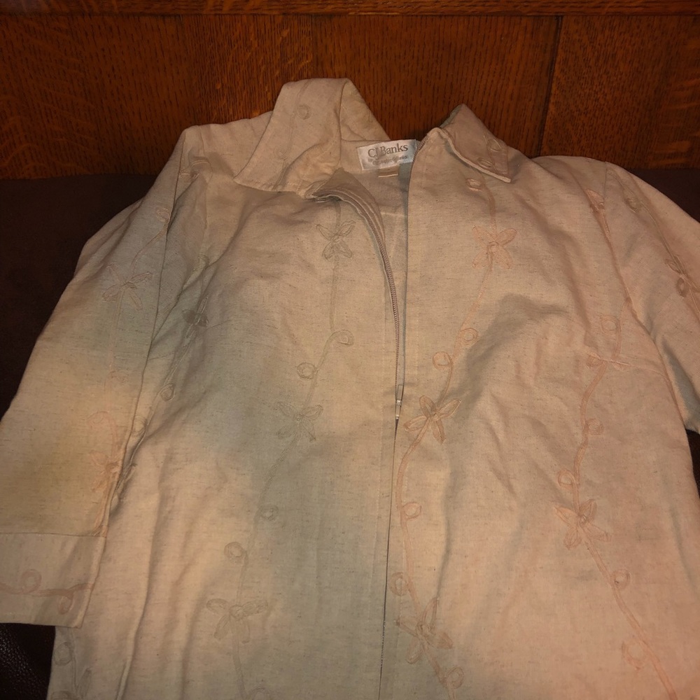 Floral embellished jacket